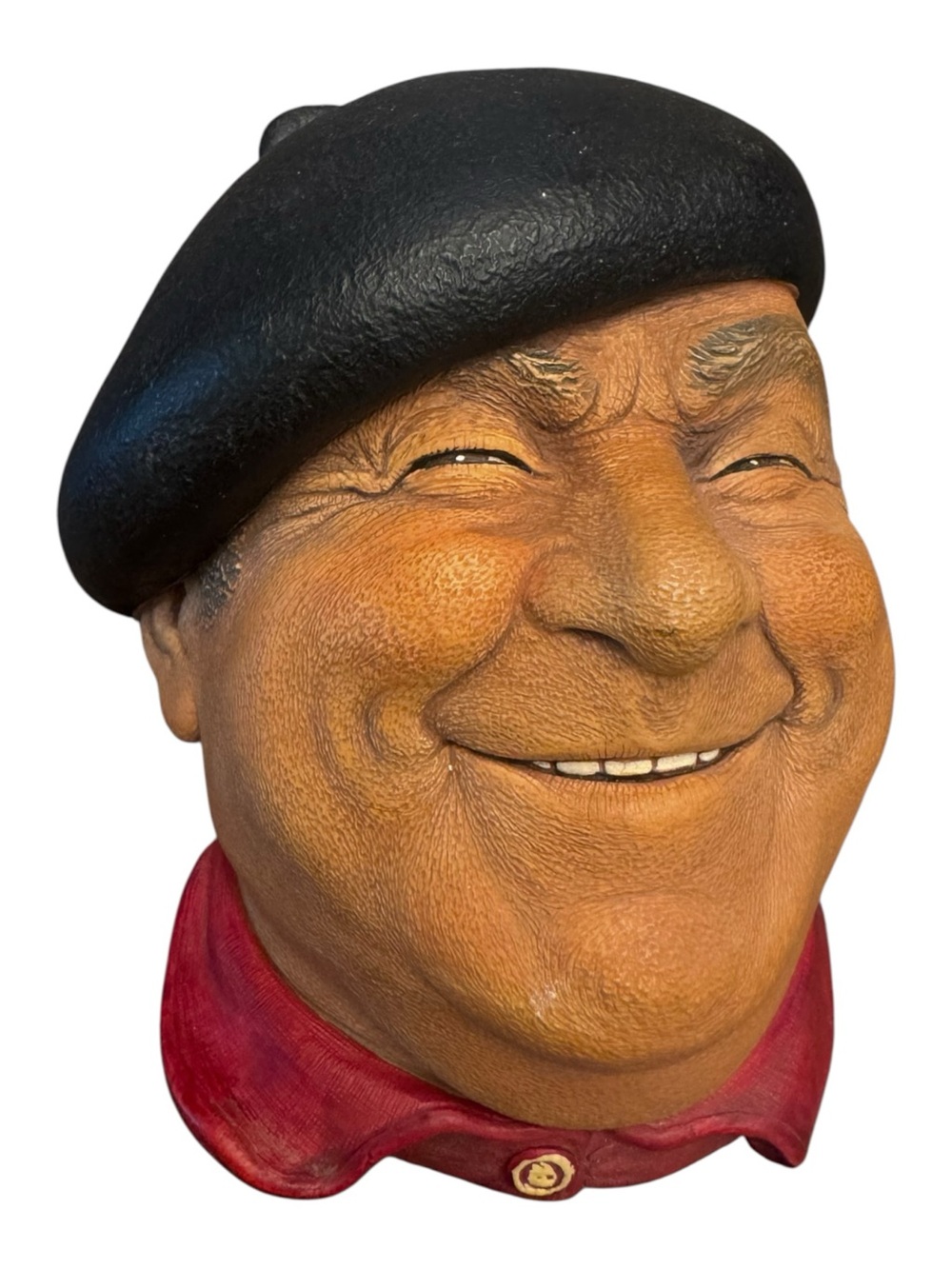 Bossons England PIERRE Chalkware Bust Figurine - Vintage 1971, Congleton
